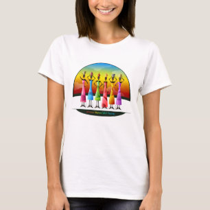 African women with vessels. Colourful afrika T-Shirt