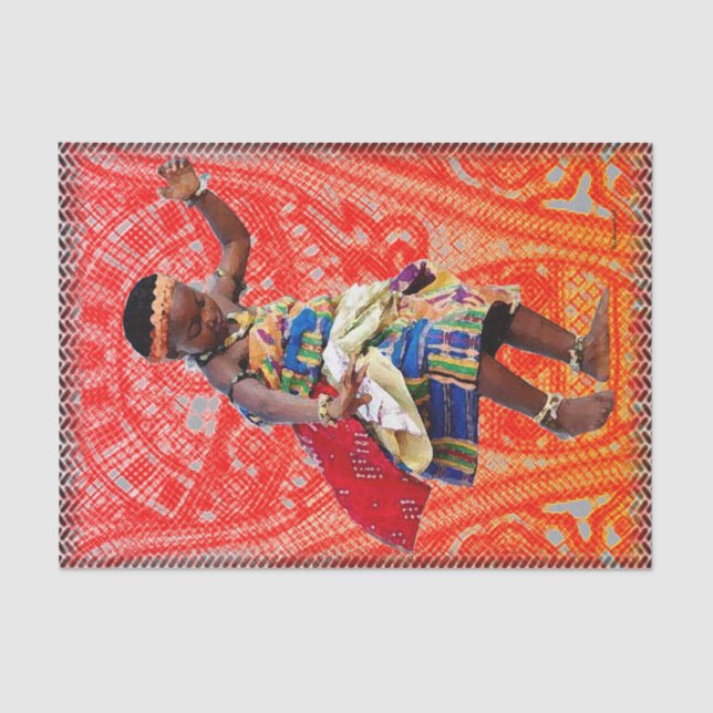 African Youth and Rhythm Tissue Paper (Front)