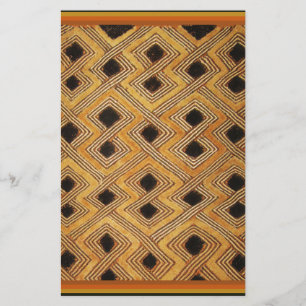 African Zaire Congo Kuba Textile Stationery
