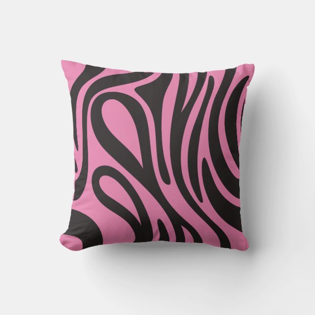 African Zebra Effect Cushion.Nature and minimalist Cushion (Front)