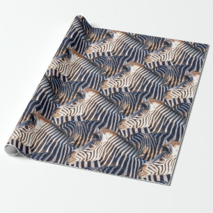 African Zebra Wildlife Wrapping Paper