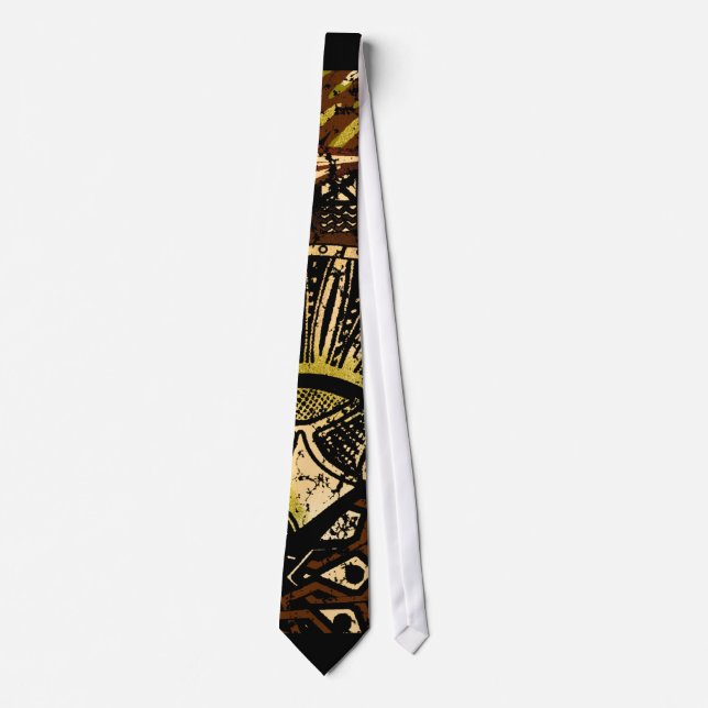 African Zulu Design Tie (Front)