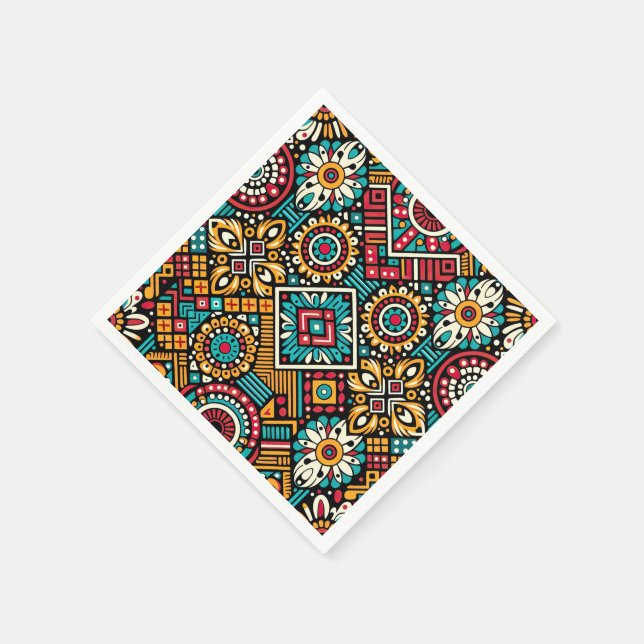 Africana Vibrance Essence Napkin (Corner)