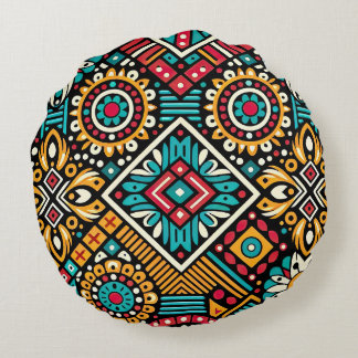 Africana Vibrance Essence Round Cushion