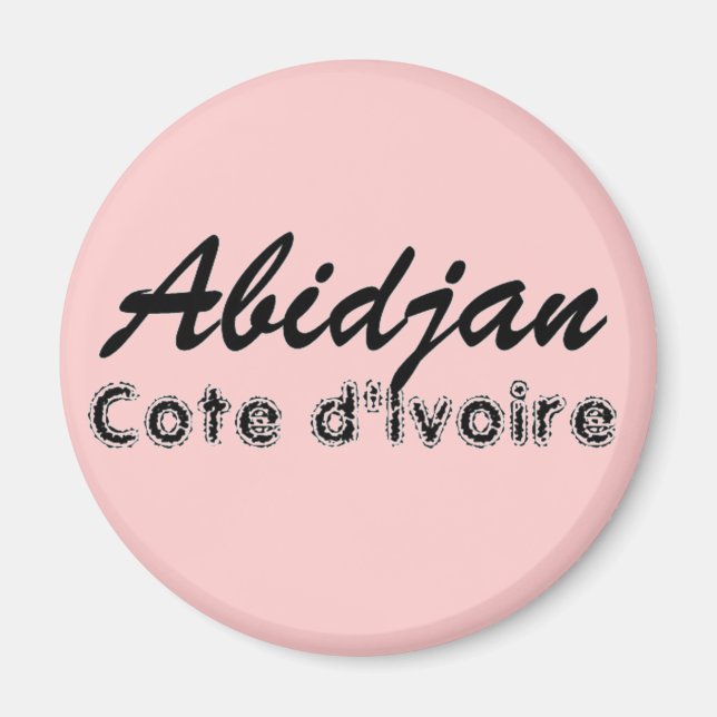 Africankoko Custom  Abidjan, Cote d'Ivoire Magnet (Front)