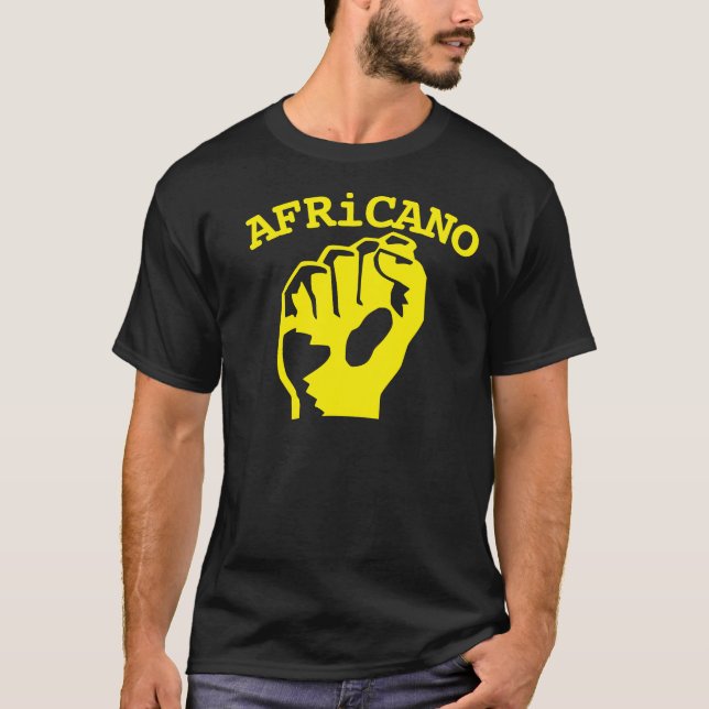 Africano Fist Basic Dark T-Shirt (Front)