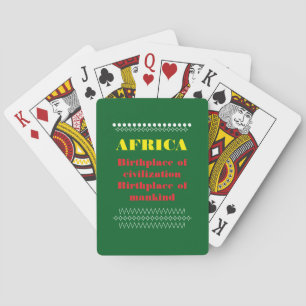 Africans were the first to walk the earth playing cards