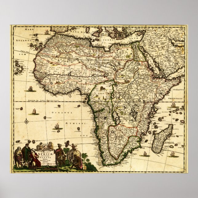 AfricaPanoramic MapAfrica 2 Poster (Front)