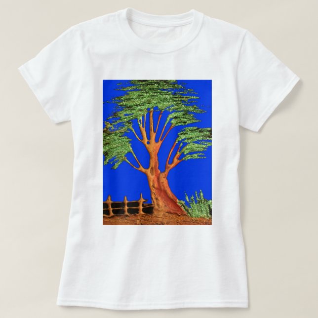Africa's Acacia Beauty: Serengeti Serenity. T-Shirt (Design Front)
