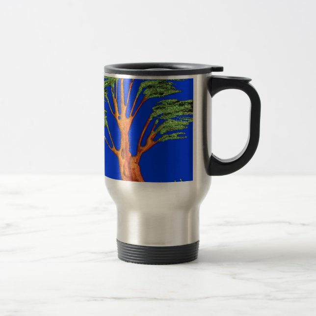Africa's Acacia Beauty: Serengeti Serenity. Travel Mug (Right)