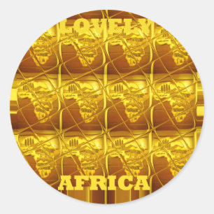 Africa's Golden Promise Classic Round Sticker