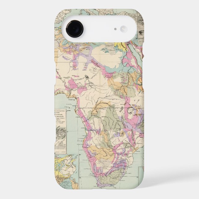Afrika - Atlas Map of Africa Case-Mate iPhone Case (Back)