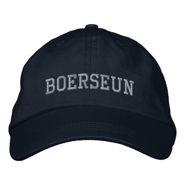 #AfrikaansIsLekker - Boerseun Embroidered Hat (Front)