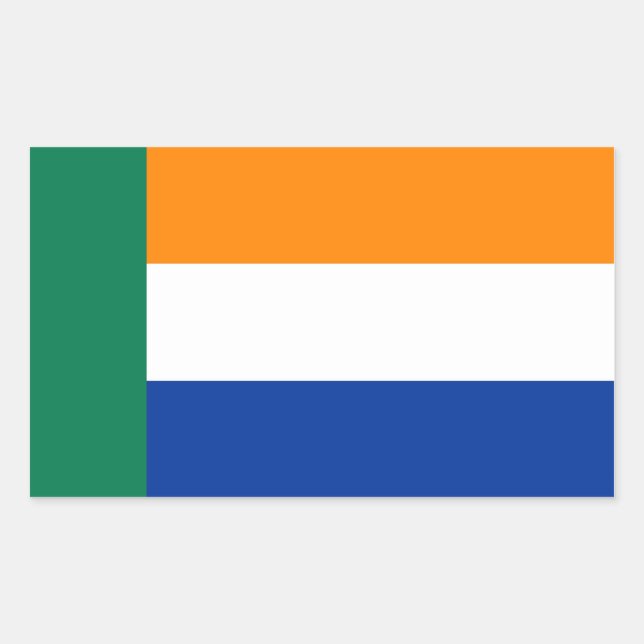 Afrikaner People ethnic Flag Rectangular Sticker (Front)