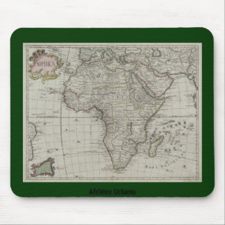AfriMex Urbano Old African Map Mousepad