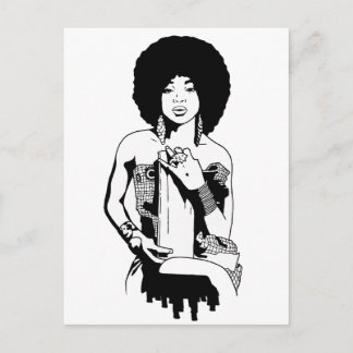 Afro 1 postcard