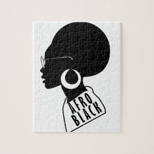 AFRO African American Black gift t shirt Jigsaw Puzzle