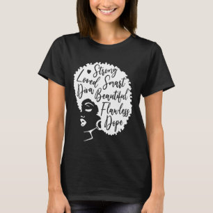 Afro African Girl Melanin Girl Strong T-Shirt