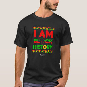 Afro American Gift Afrocentric Gift I Am Black His T-Shirt