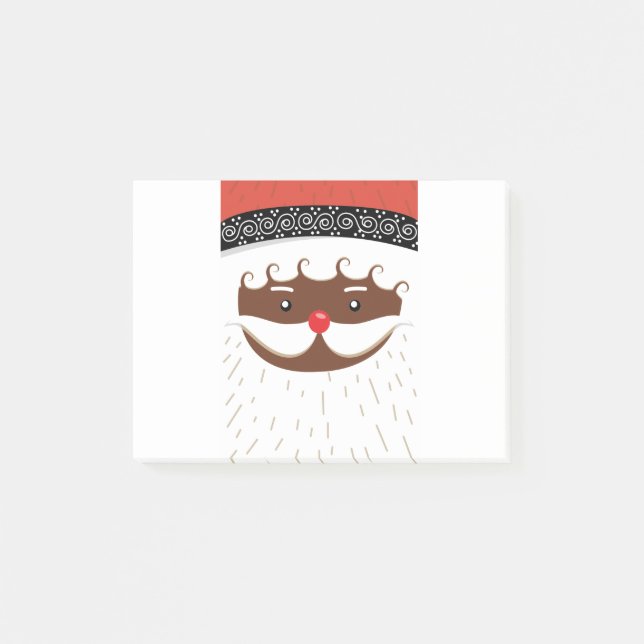 afro american santa post-it notes (Front)