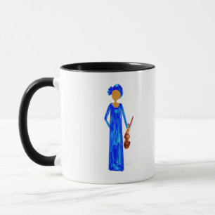 Afro american violinist mug