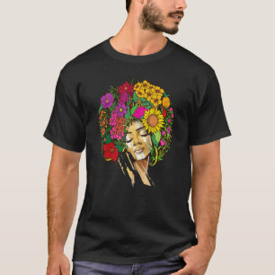 Afro American Women Melanin Queen African American T-Shirt