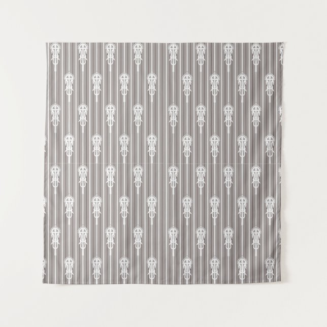 Afro Aygebam Lalibela Cross Pattern Tapestry (Front)