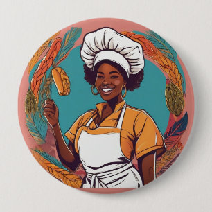 Afro badge