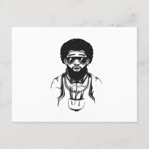 Afro Barber Postcard