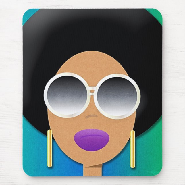 Afro Beauty Mousepad (Front)