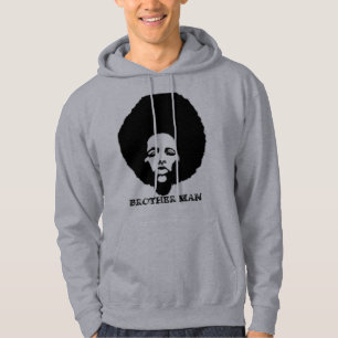 AFRO BIG MAN PIC, BROTHER MAN HOODIE