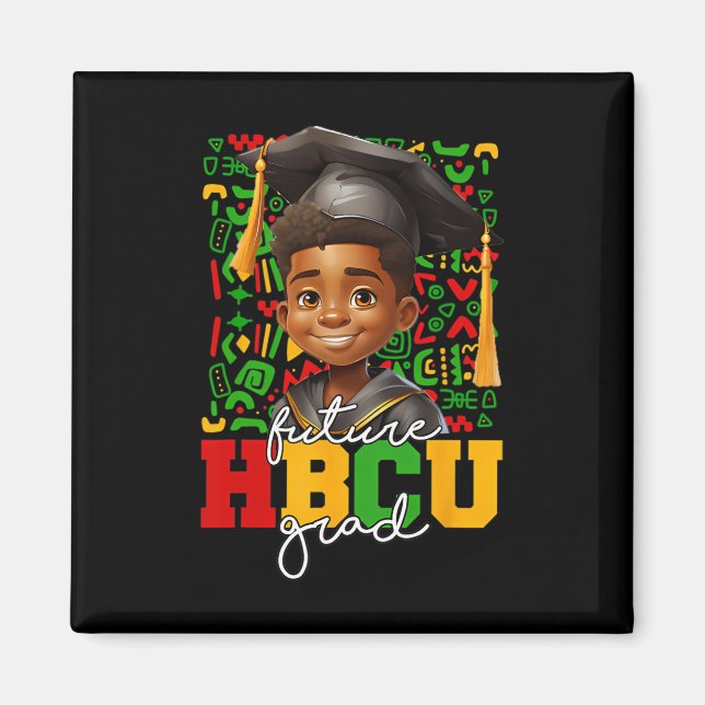 Afro Black Boy College Graduation Future Hbcu Grad Magnet (Front)