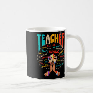 Afro Black History Month African American Teacher Coffee Mug