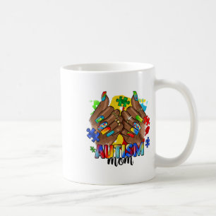 Afro Black Nail Autism Mum Autism Awareness Day 20 Coffee Mug