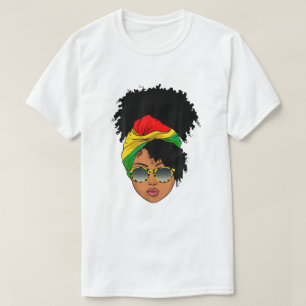 Afro Black Woman Melanin Queen African Black Histo T-Shirt