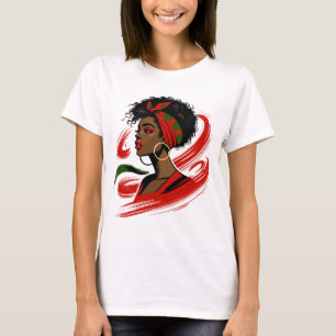 Afro Black Woman – Strong, Beautiful & Empowered T-Shirt
