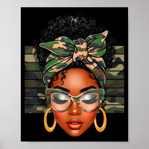 Afro Black Women African American Black History Mo Poster