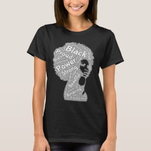 Afro black women Afro Melanin Queen T-Shirt