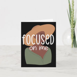 Afro Black Women Melanin Girl Magic Afro Brown Sug Card