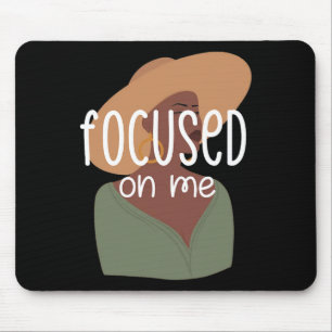 Afro Black Women Melanin Girl Magic Afro Brown Sug Mouse Mat