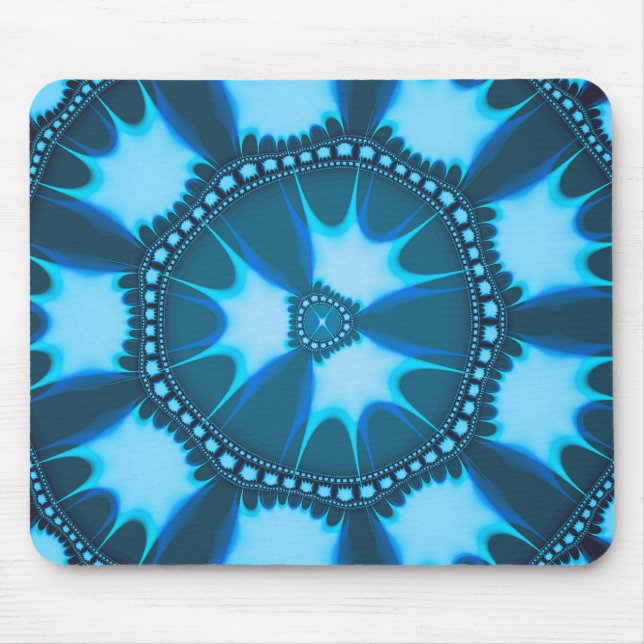 Afro Blue Bliss Mouse Mat (Front)