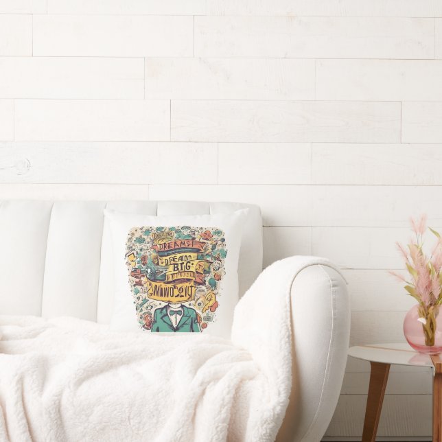 Afro Boho Queen – Colorful Artistic Cushion (Couch)