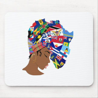 Afro Caribbean Queen Mouse Mat