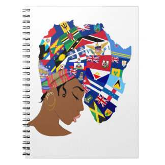 Afro Caribbean Queen Notebook