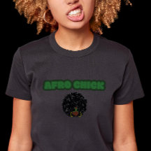Afro Chick - Black Bella+Canvas Women’s Slim Fit