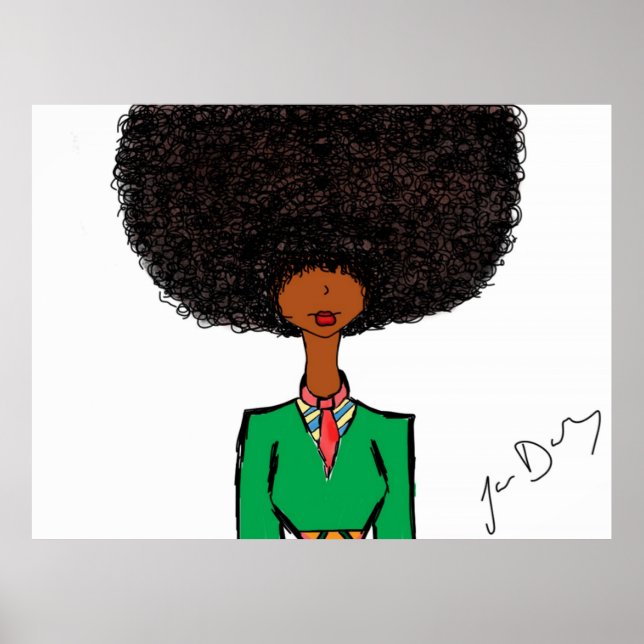 Afro Chick Poster (Front)