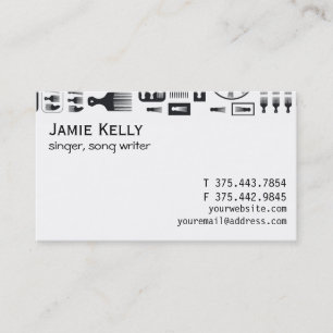 afro Comb  NEW Business Card