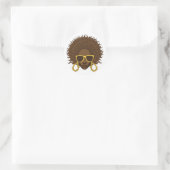 Afro Cool Classic Round Sticker (Bag)