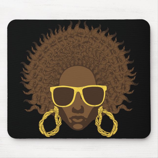 Afro Cool Mouse Mat (Front)