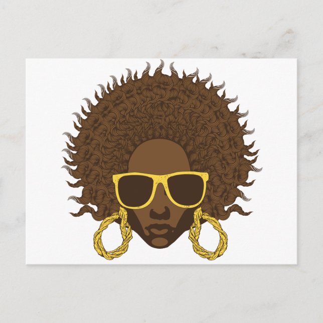 Afro Cool Postcard (Front)